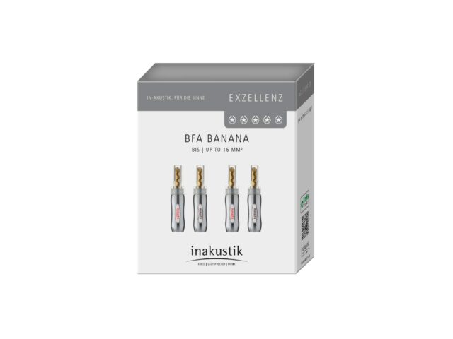 Bananplugg metall 4pk - Excellence - Inakustik