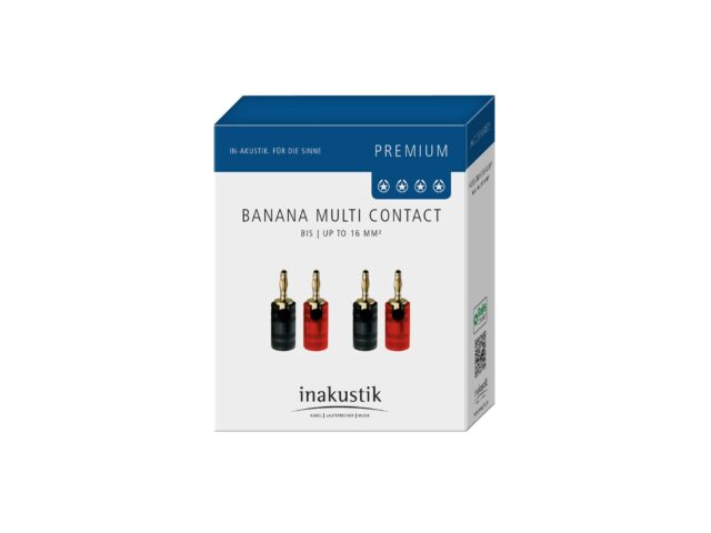 Bananplugg multi 4pk - Premium - Inakustik