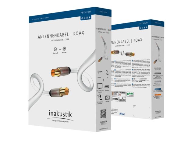Antennekabel coax 100 dB - Premium - Inakustik