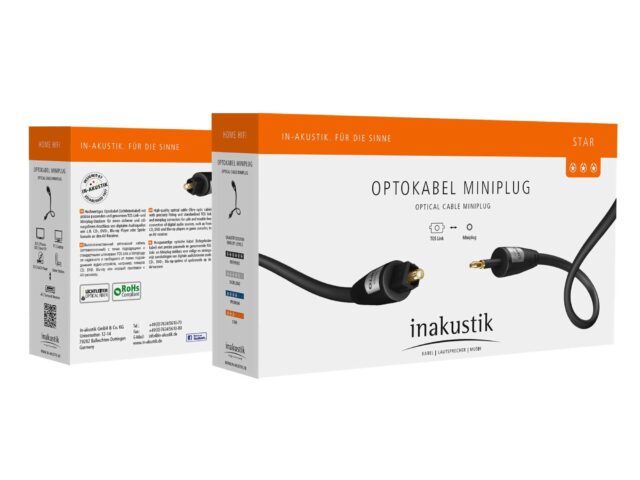 Optisk kabel mini-plugg - Star - Inakustik