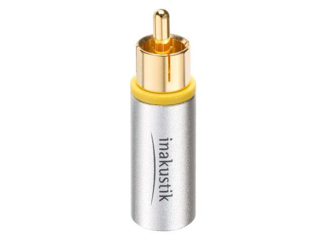 RCA-plugg "twist on" metall - Excellence - Inakustik