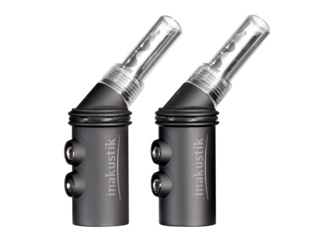 Bananplugg rhodium BFA-103 vinkel - Reference - Inakustik
