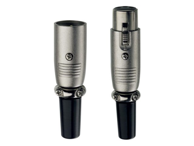 XLR-plugg metall - Premium - Inakustik