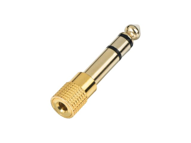 Hodetelefonovergang / adapter / plugg 3,5 mm - 6,3 mm Inakustik