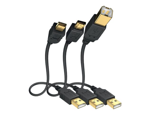 USB-kabel (A-Mini B) - Premium - Inakustik