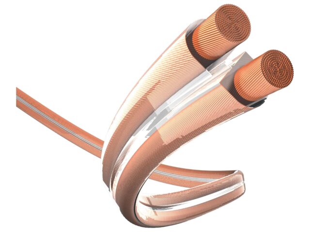 Høyttalerkabel kobber 2,5 mm² transparent - Metervare - Premium - Inakustik