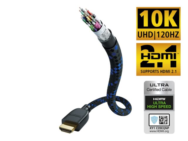 HDMI-kabel (HDMI 2.1b, 10K/120Hz, 48Gbps) - Premium - Inakustik