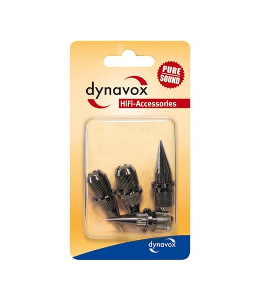 Dynavox spikes M8 4 pk - Mørk krom