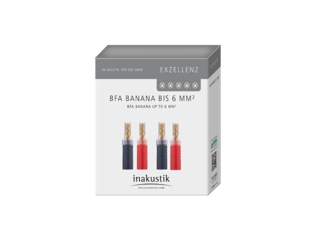 Bananplugg 4pk - Excellence - Inakustik