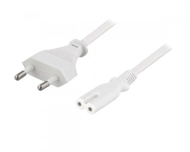 Strømkabel C7 hvit 3m - Tivoli Audio