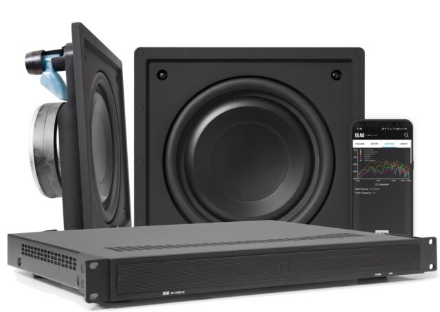 Elac IW-S10 EQ innbygginssubwoofer med forsterker, KIT