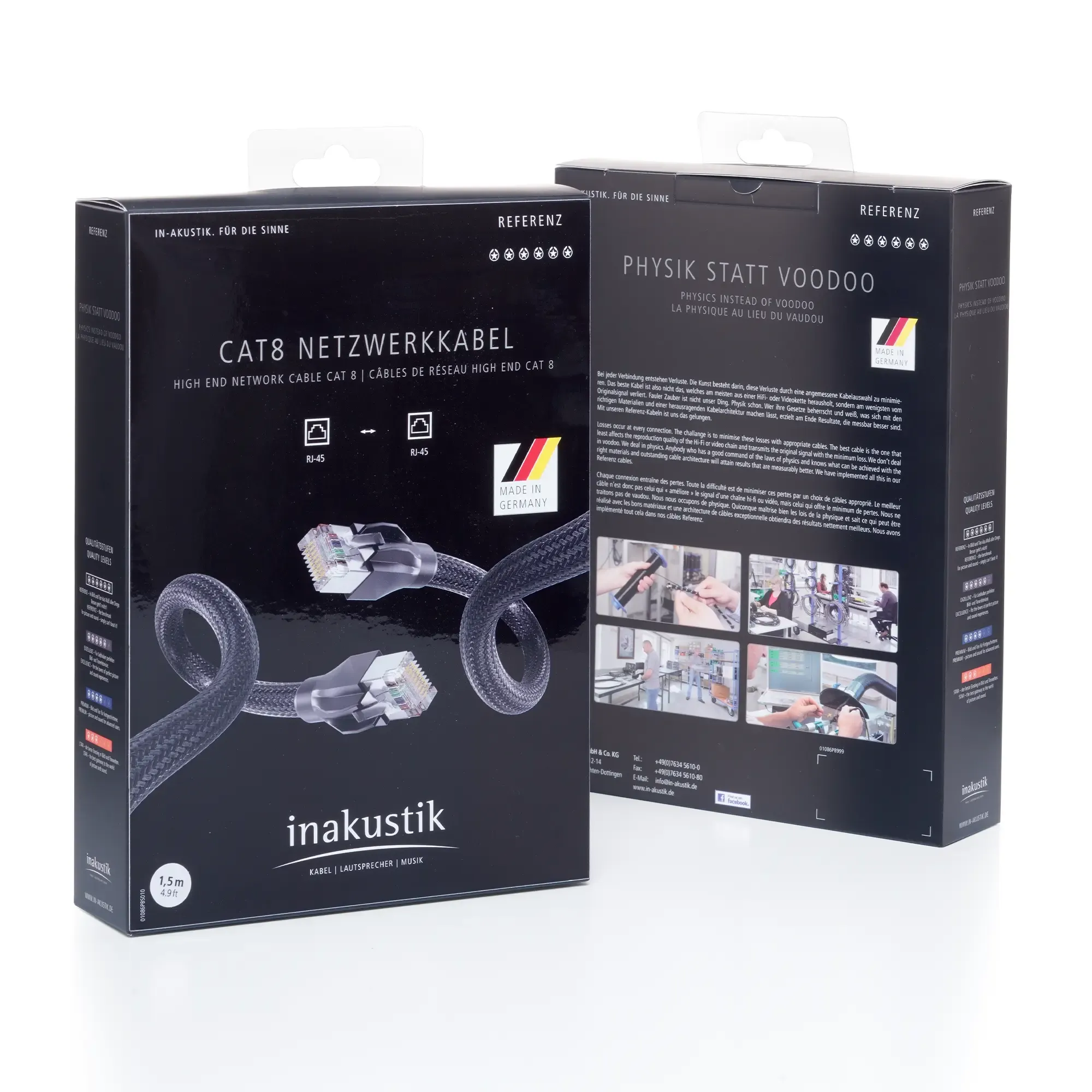 Nettverkskabel CAT8.1 - Reference - Inakustik